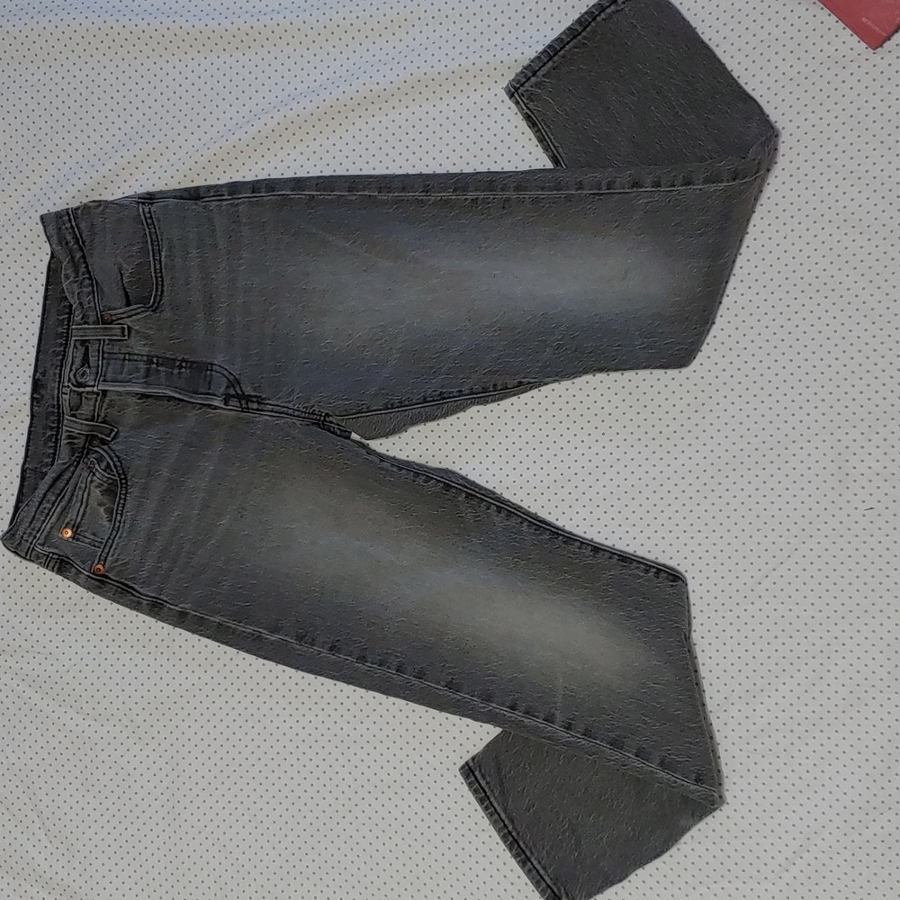 Levi's 501 grey button up fly jeans